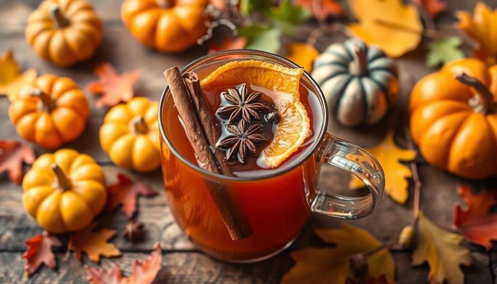 autumn herbal wellness drink