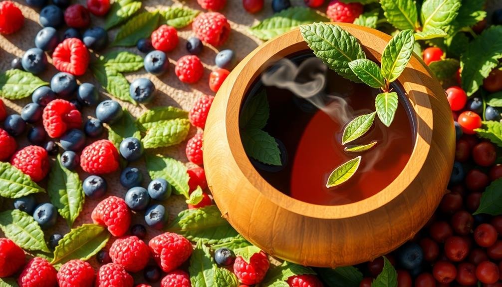 berry infused yerba mate blend