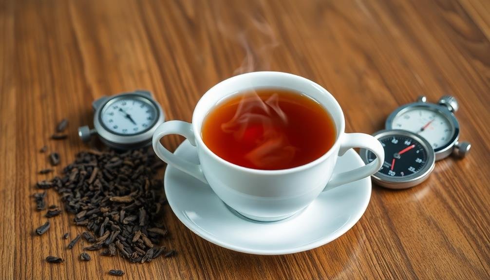 brewing time temperature correlation