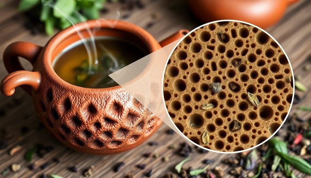 clay teapot porosity explained