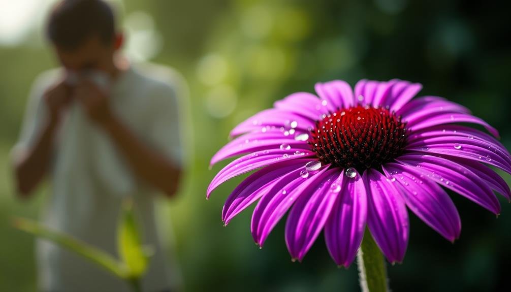echinacea alleviates flu symptoms
