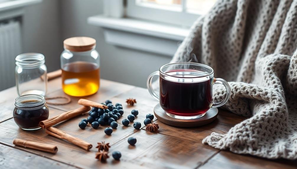 elderberry tea flu defense