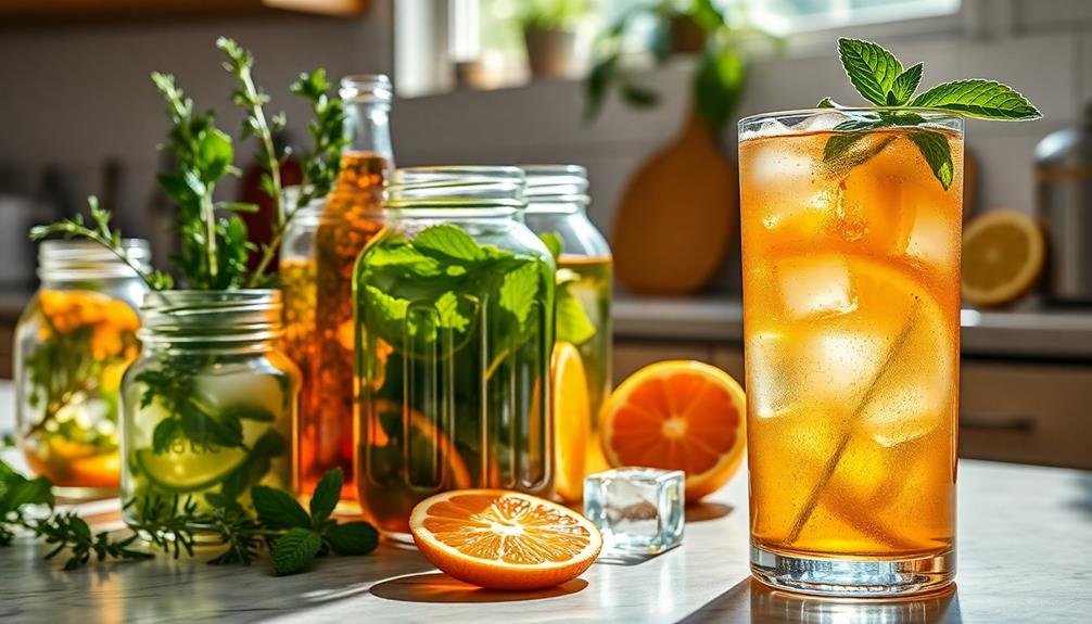 flavored syrups with herbs