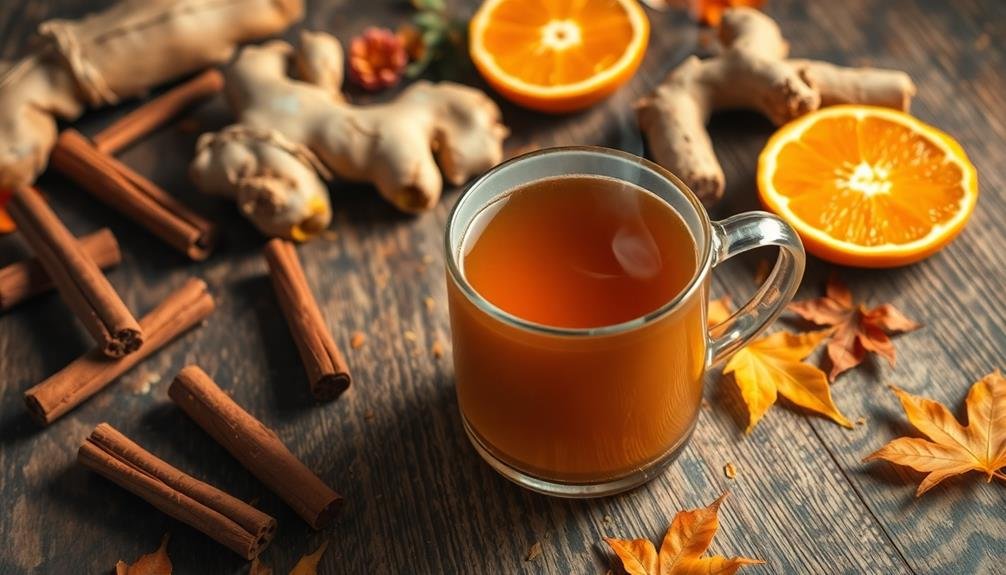 homemade autumn herbal tea