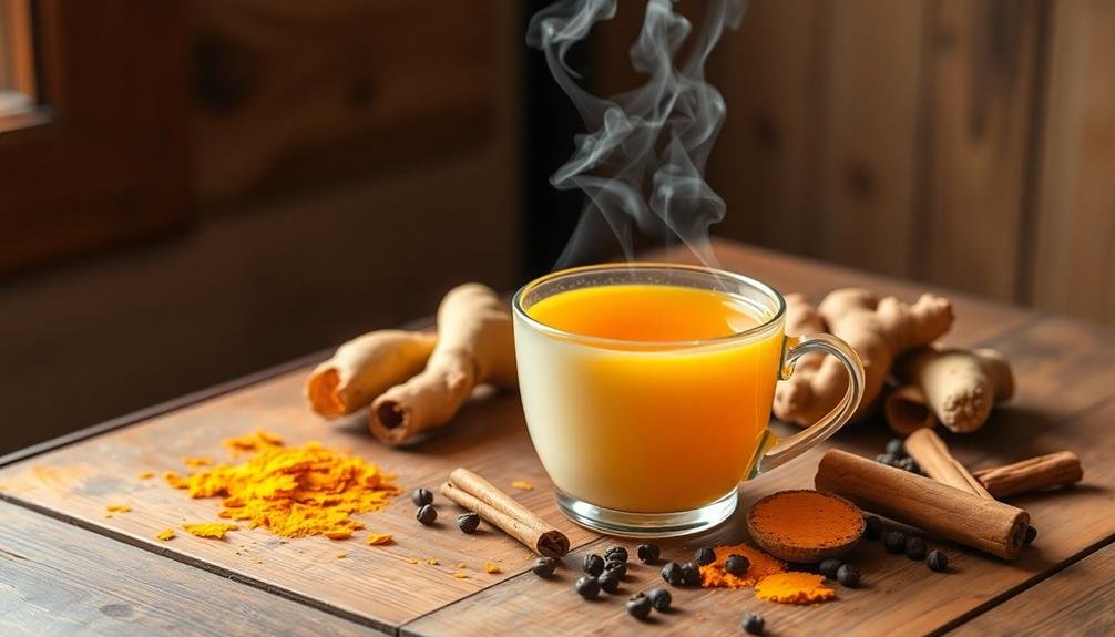 homemade soothing turmeric tea