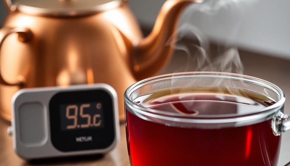 ideal black tea brewing
