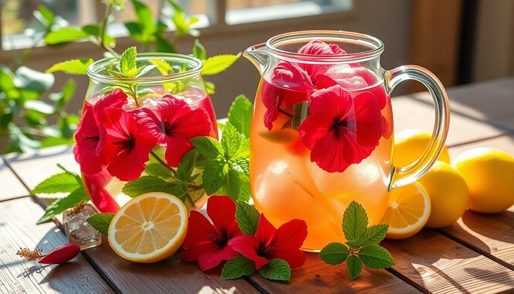 refreshing hibiscus herbal drink
