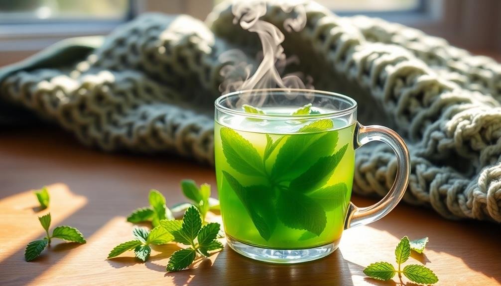 refreshing minty herbal drink