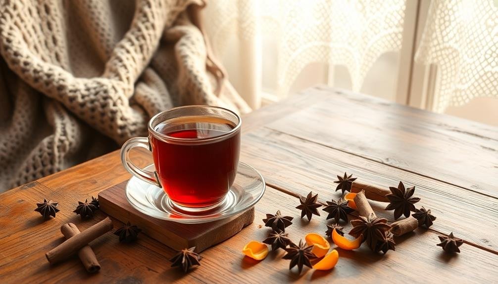 savoring rooibos herbal tea