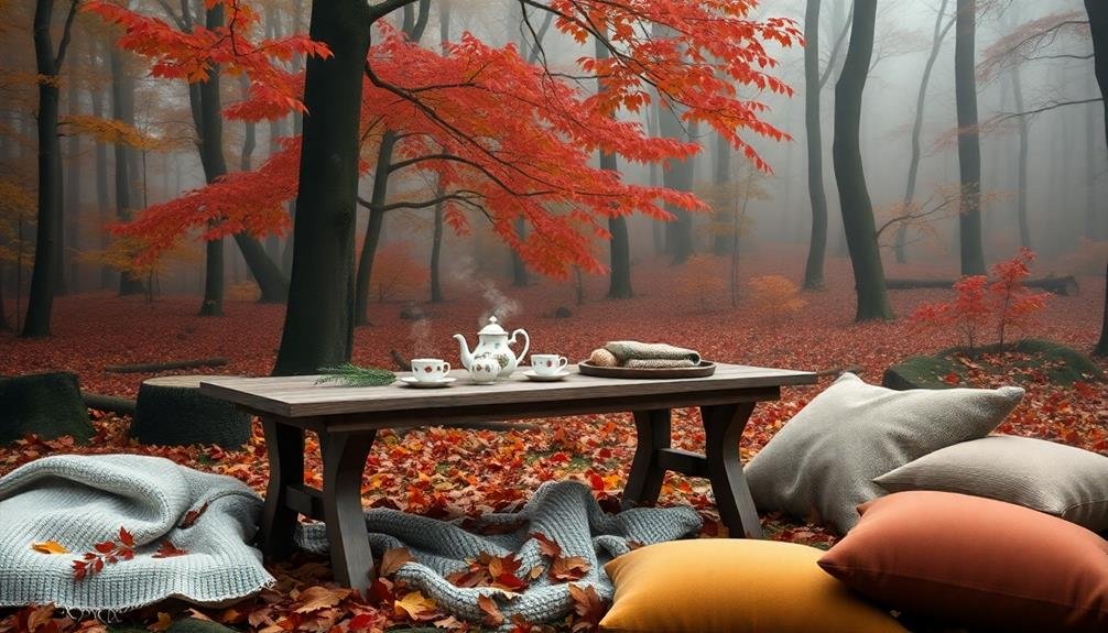 autumn leaves outdoor gathering