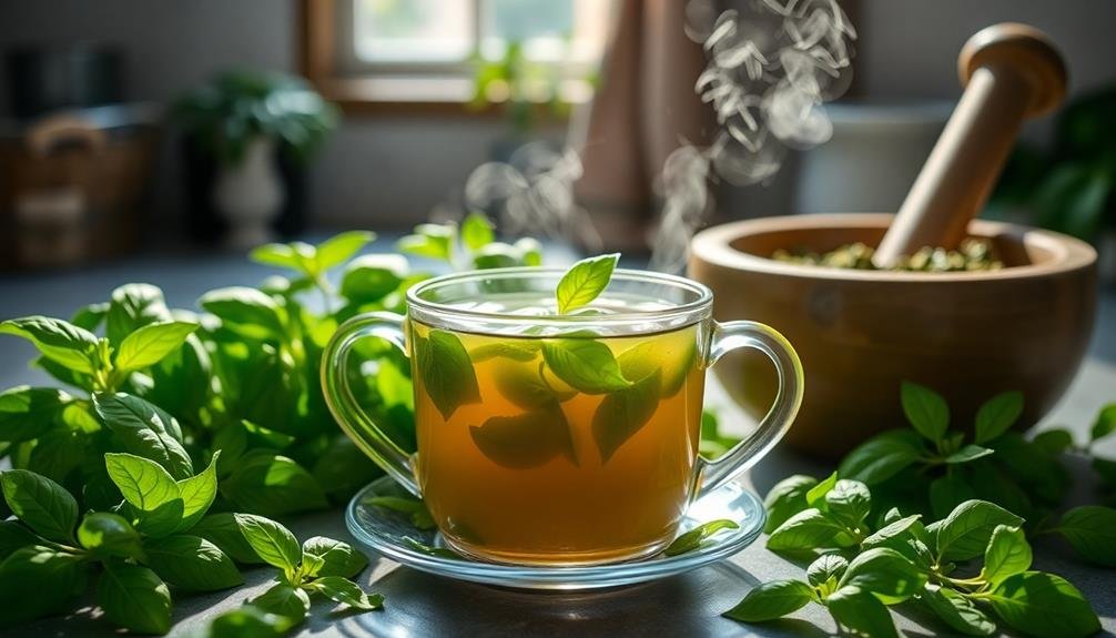 basil tea reduces inflammation