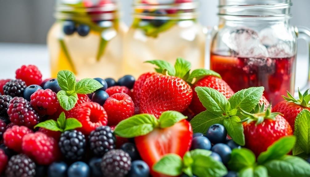 berry infused herbal tea tips