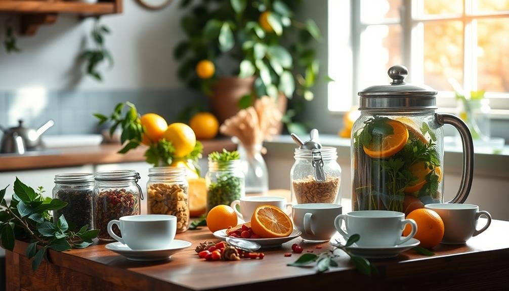 brewing and savoring tea