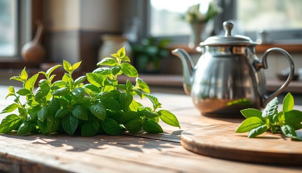 brewing holy basil tea