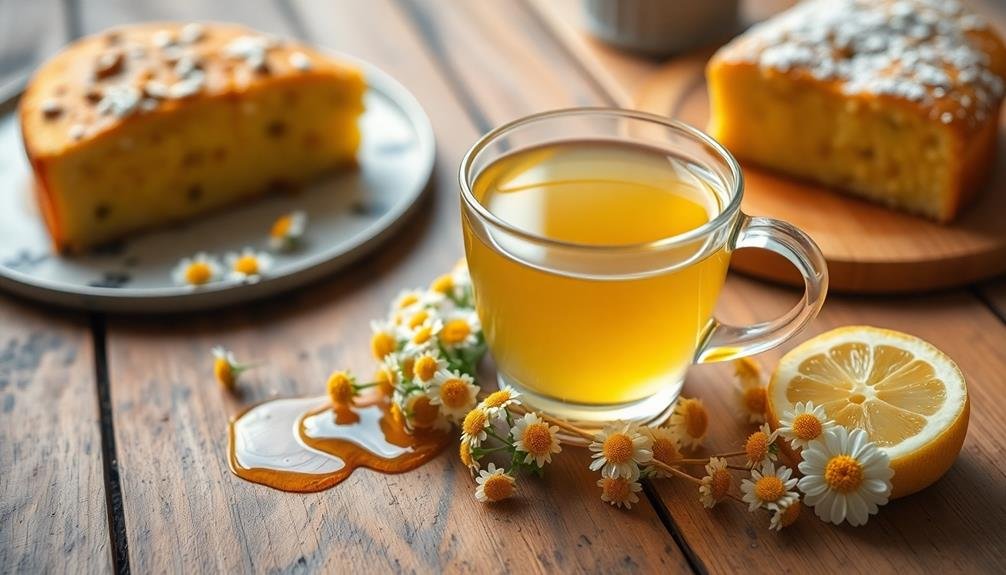 calming chamomile herbal tea