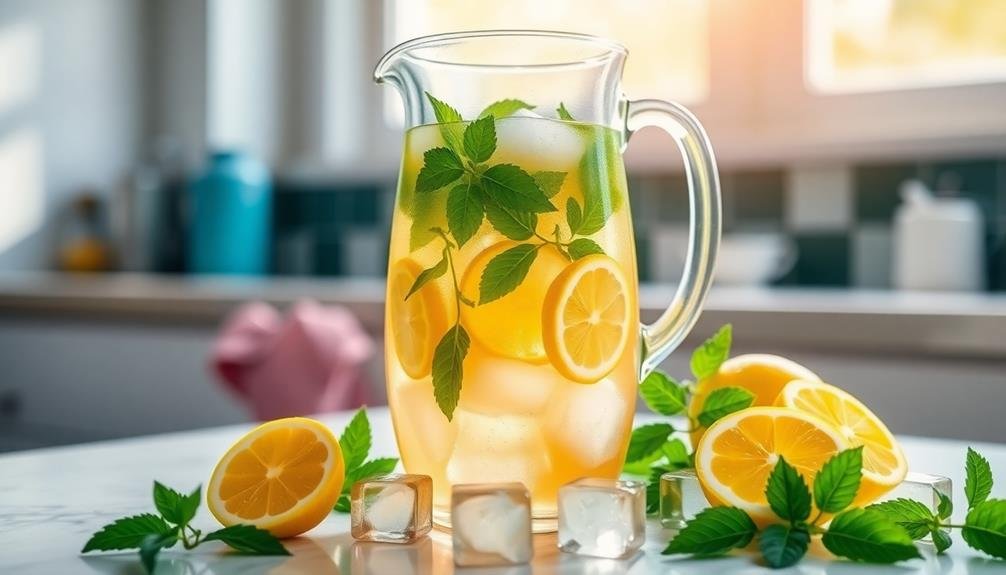 chilling the brewed beverage