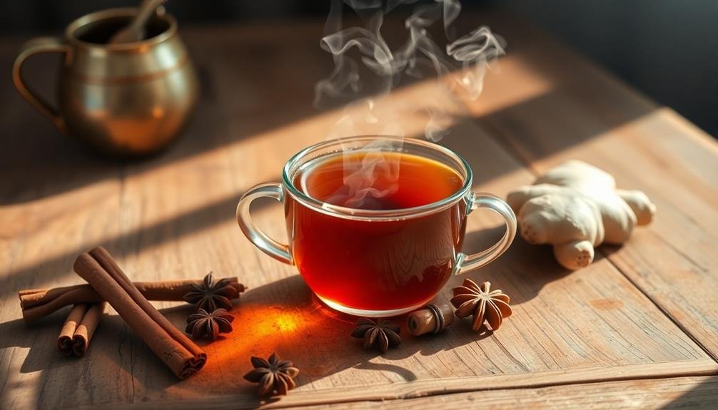 cinnamon infused herbal tea