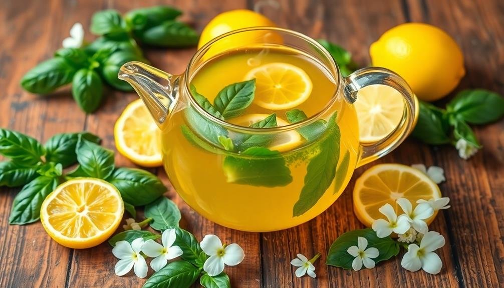 citrus herb beverage delight