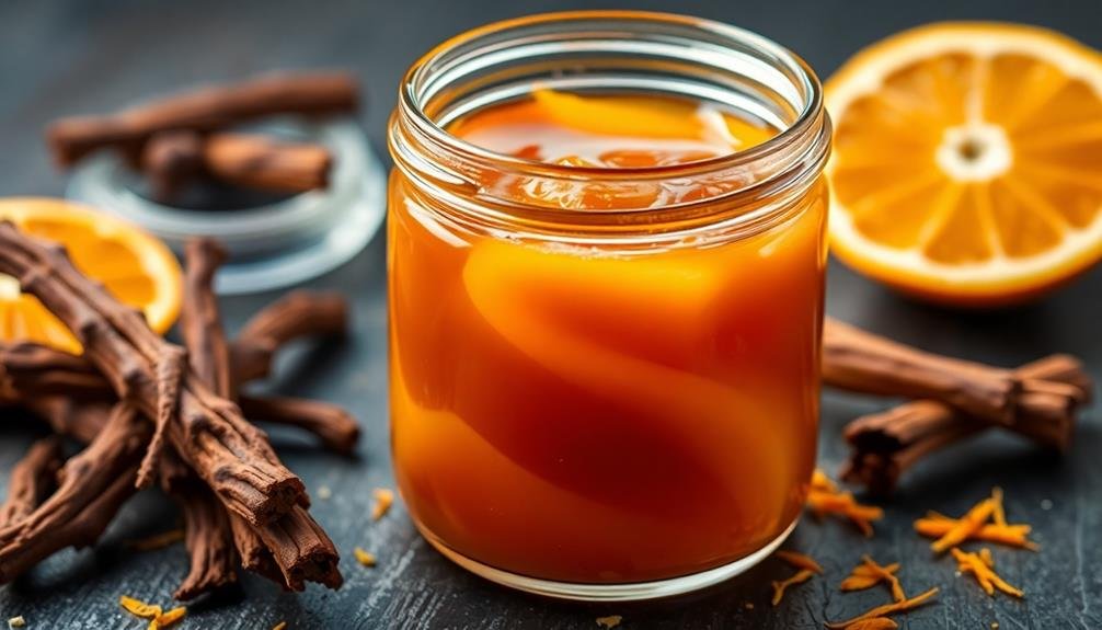 citrus licorice caramel sauce