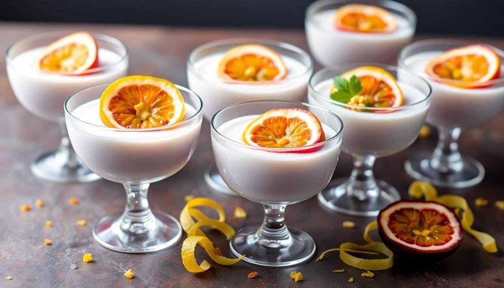 citrus passionflower dessert delight