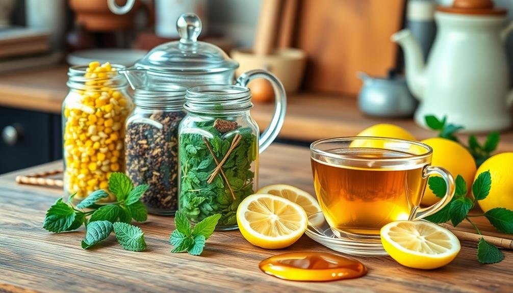 crafting the herbal mixture