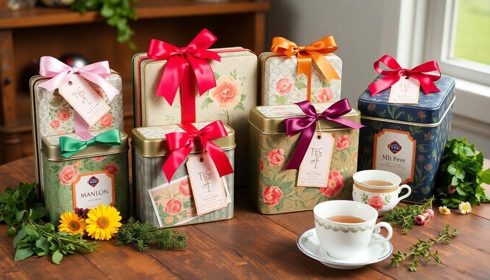 creative tea tin decorations