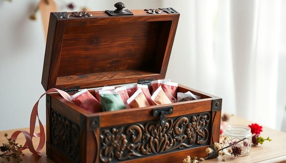 creative wooden tea chests