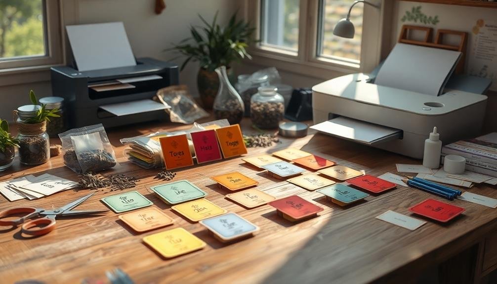 custom tea label printing