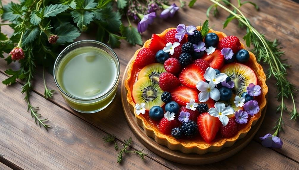 delicious seasonal fruit dessert