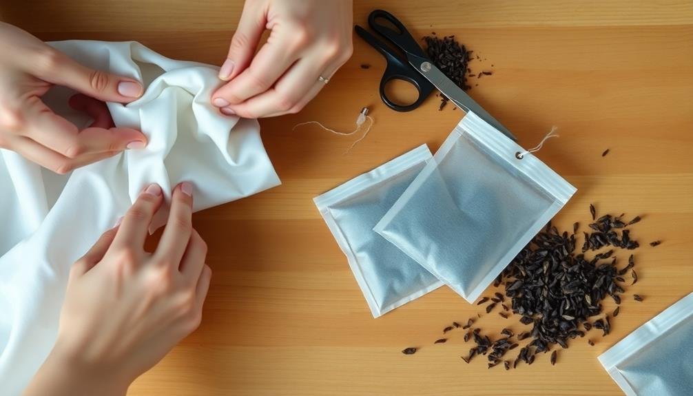 designing tea bag shape