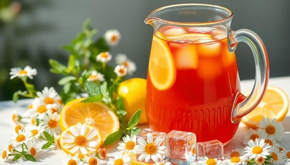 diverse chamomile tea options
