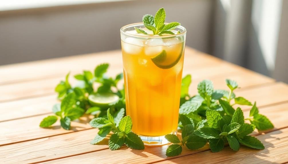 diy spearmint iced tea benefits