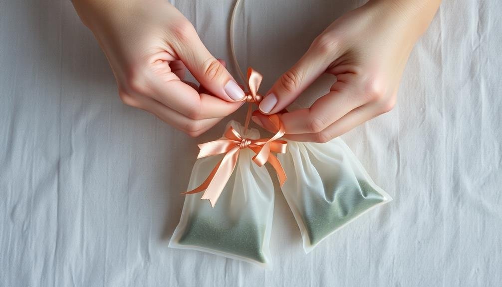 drawstrings and clasps added