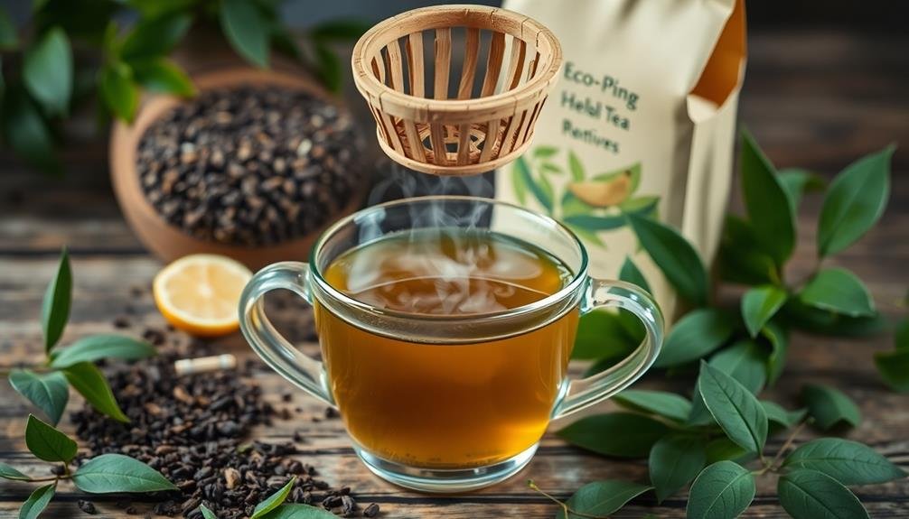 eco friendly bamboo tea strainers