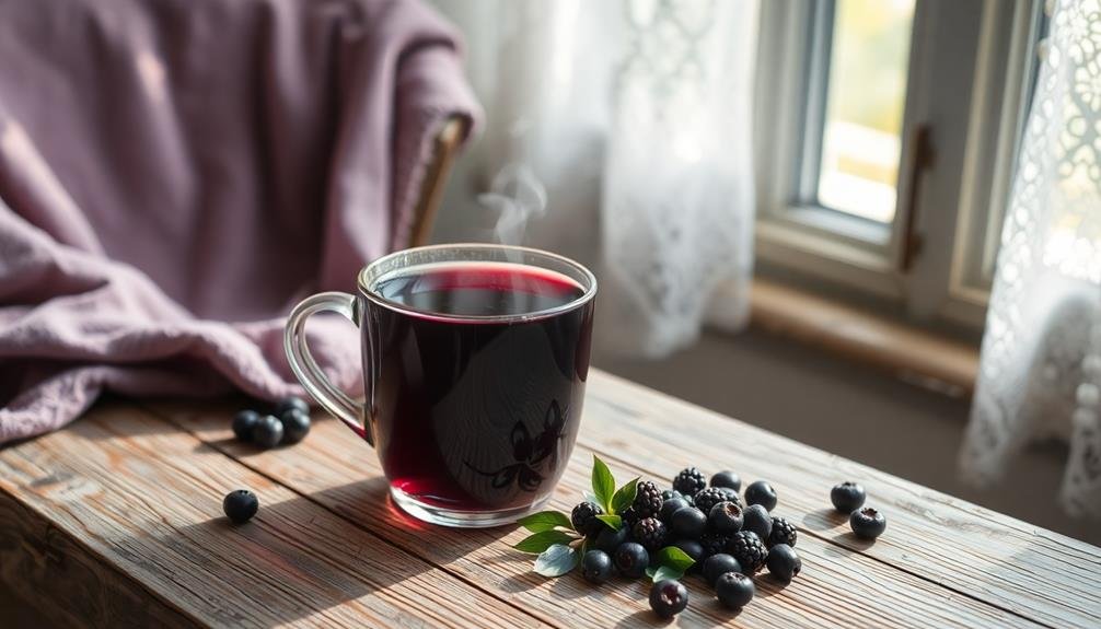elderberry tea enhances immunity