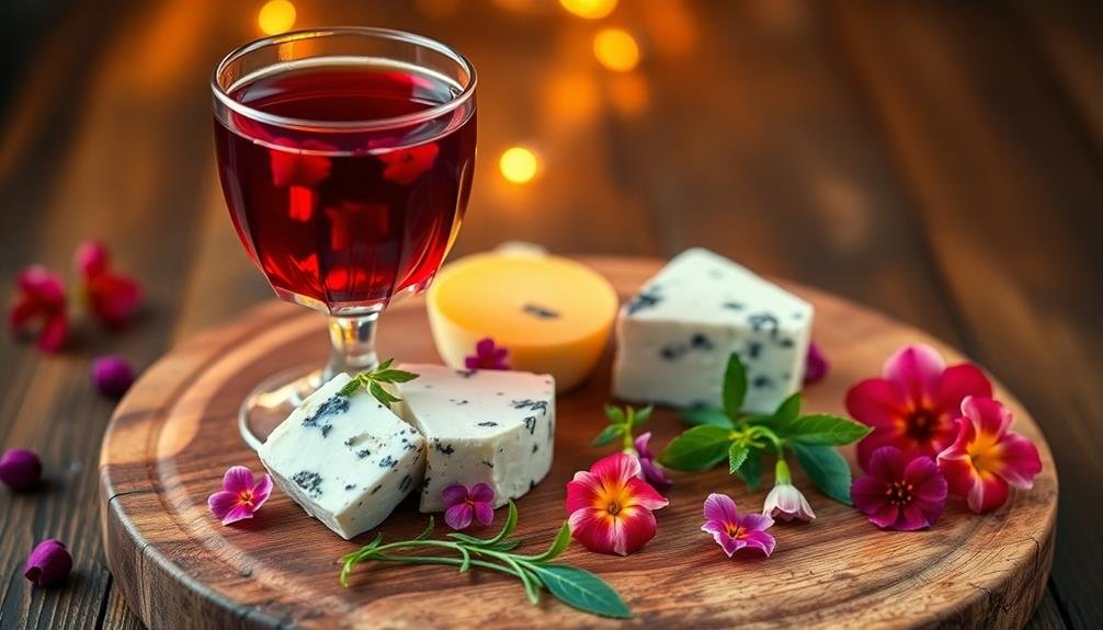 floral and savory pairing