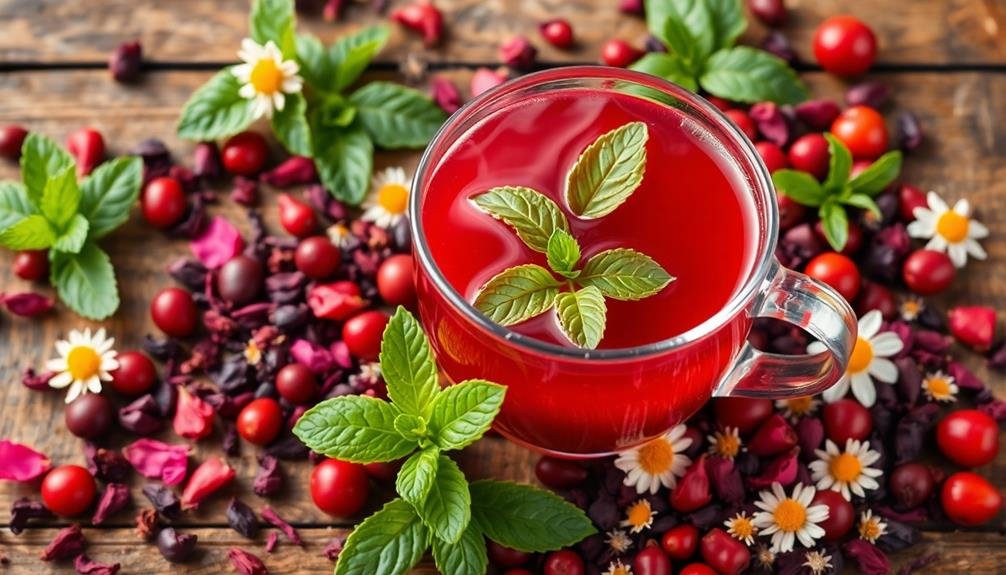 floral herbal infusion beverage