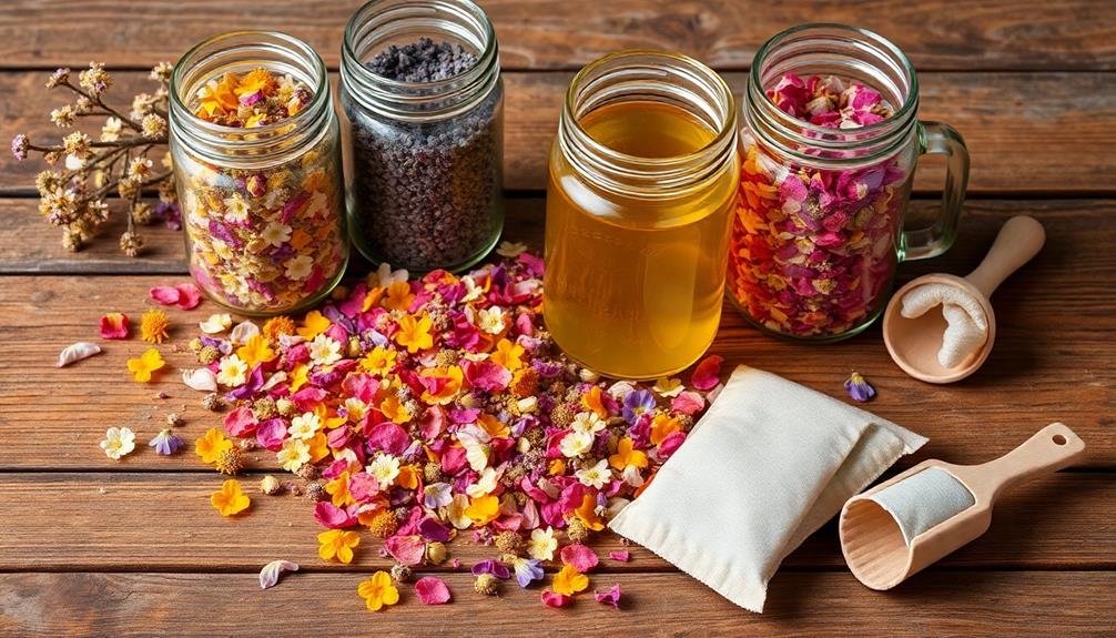 floral infusions in teas