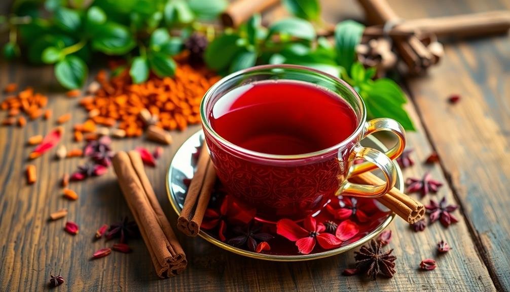 floral spiced herbal beverage
