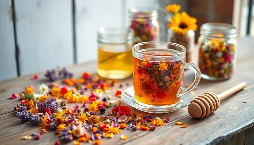 floral teas promote wellness
