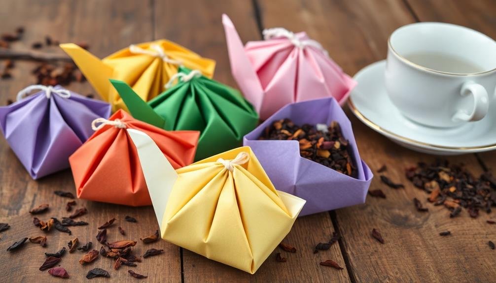 folded paper scent holders