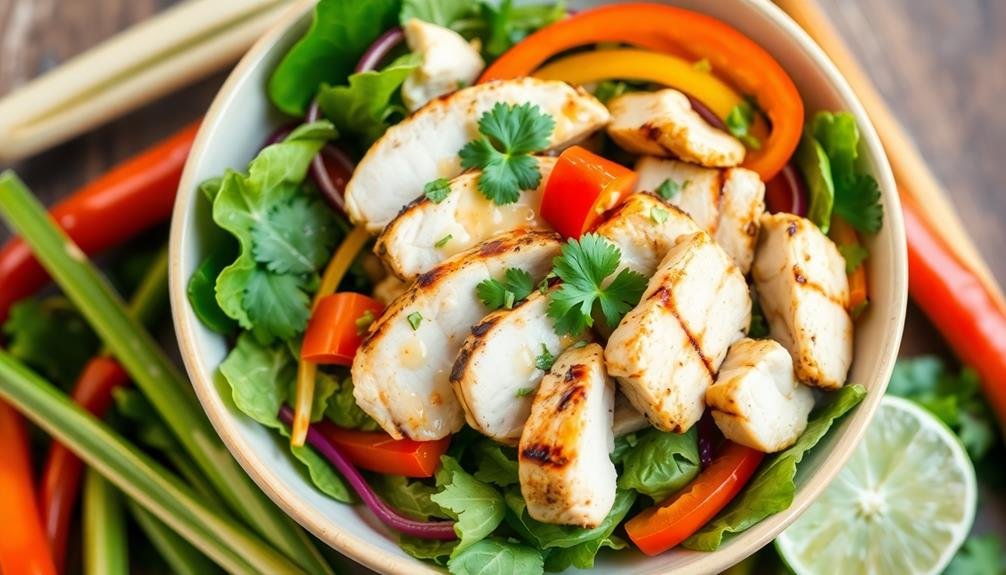fresh lemongrass chicken salad