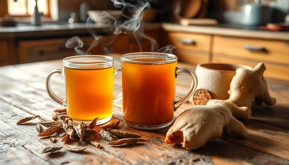 ginger infused herbal detox tea
