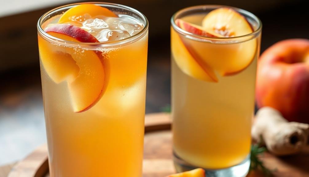 ginger peach herbal tea