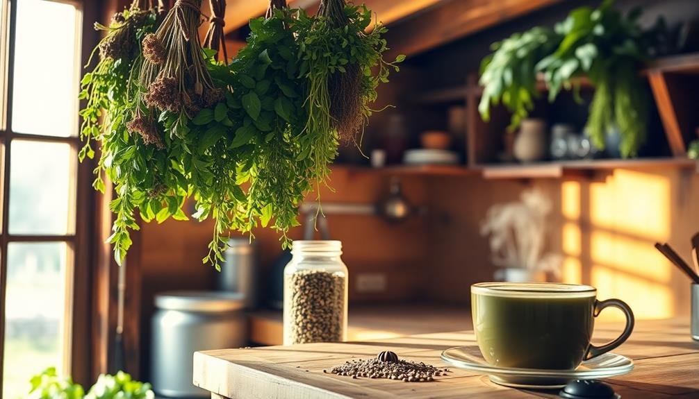 herb infused homemade tea