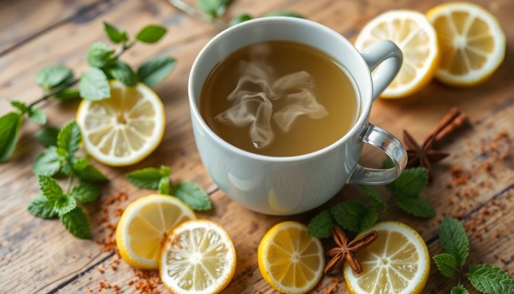 herbal citrus infusion drink