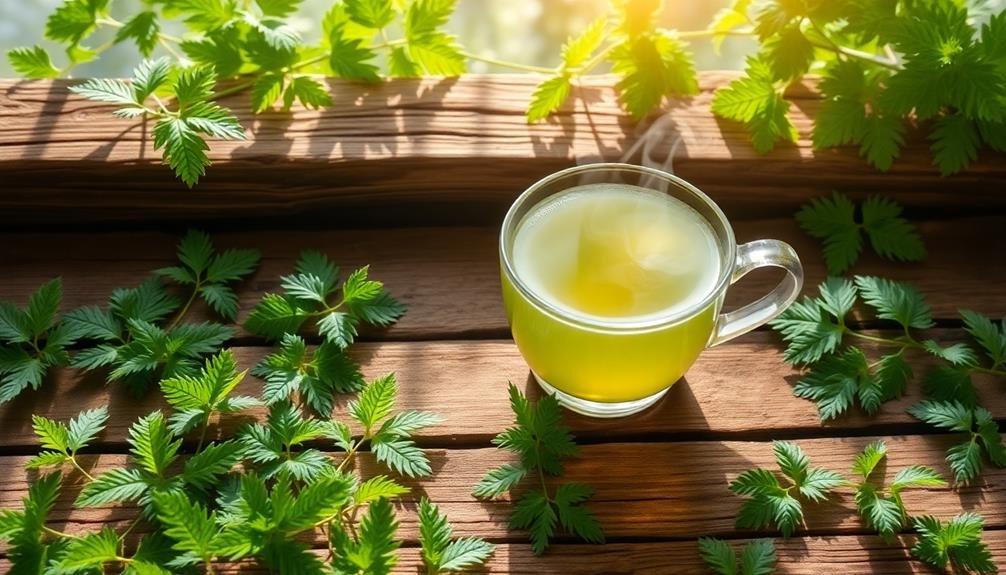 herbal infusion from nettle