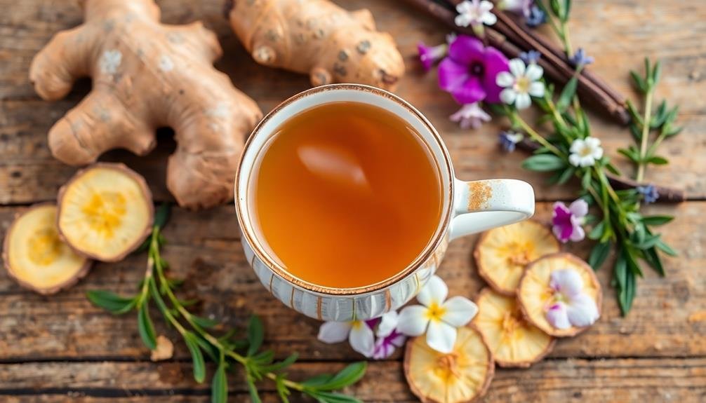 herbal infusion ginger licorice