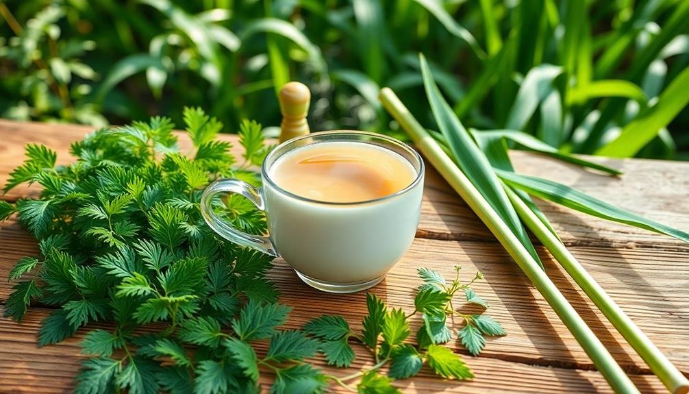 herbal infusion nettle lemongrass