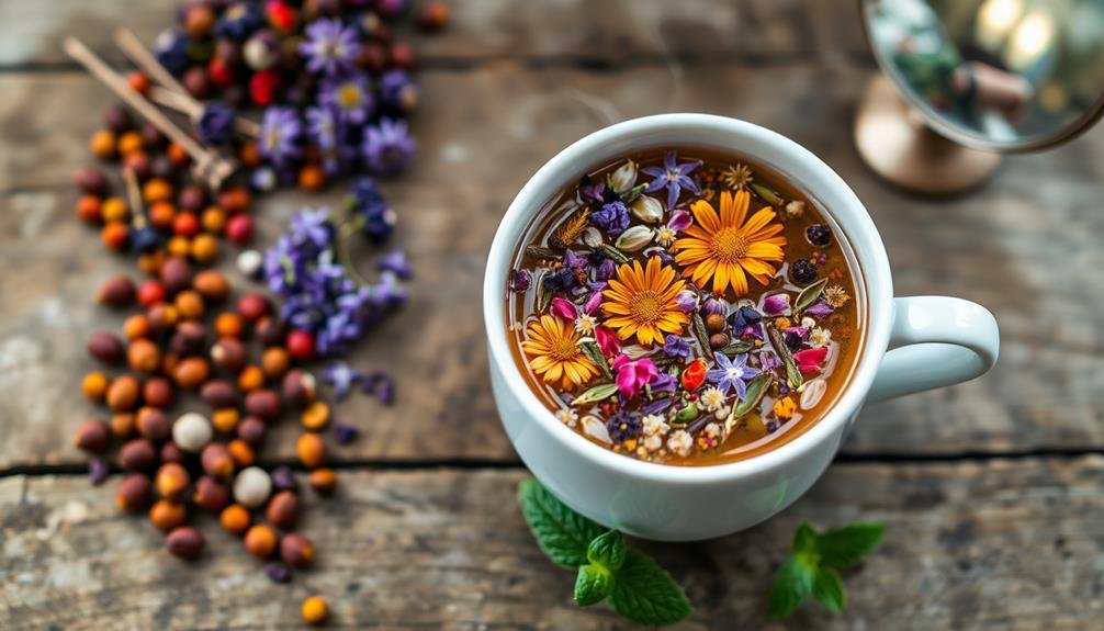 herbal tea blends skincare